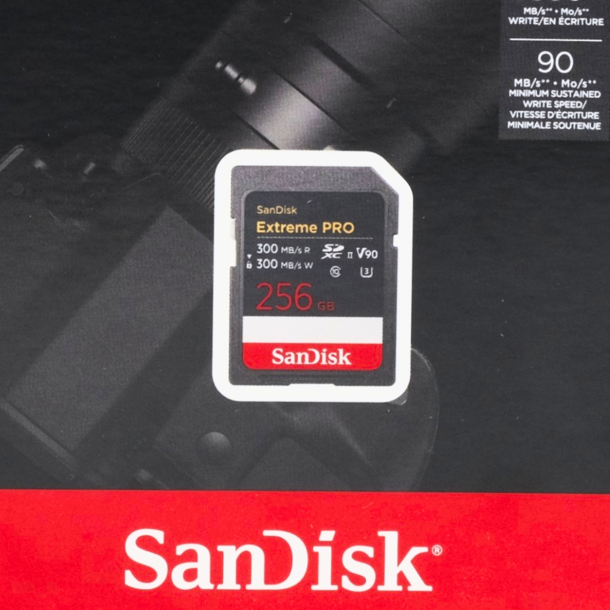Gambar produk SanDisk Extreme Pro SDXC UHS-II Card U3 Class 10 300MB/s 256GB - SDSDXDM