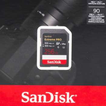 Gambar produk SanDisk Extreme Pro SDXC UHS-II Card U3 Class 10 300MB/s 256GB - SDSDXDM