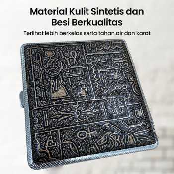 Gambar produk Ophone Kotak Rokok Elegan Leather Cigarette Box Case 20 Slot - J-18