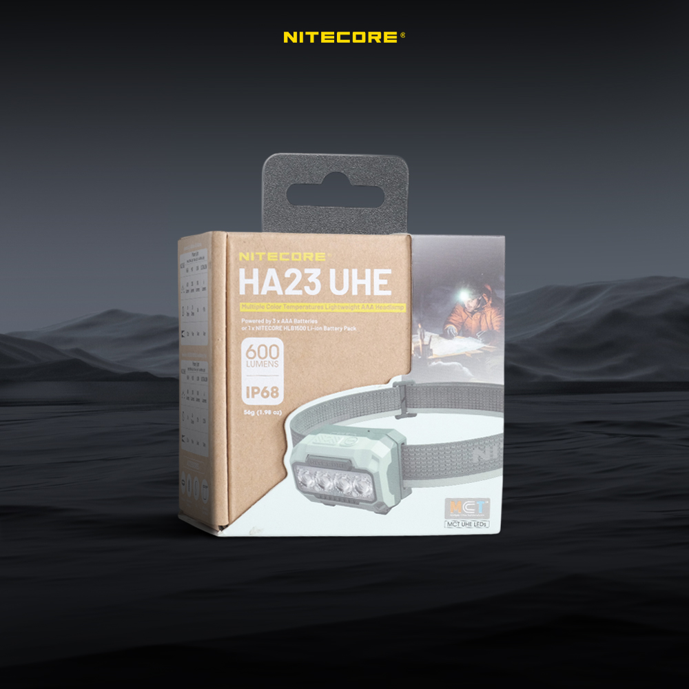 Gambar produk NITECORE Senter Kepala Headlamp LED MCT UHE 3in1 Color IP68 600 Lumens - HA23 UHE