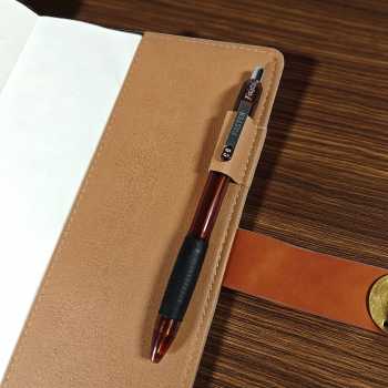 Gambar produk Toddi Buku Jurnal Leather Notebook Diary 80GSM 265 Halaman with Lock - TD-A5