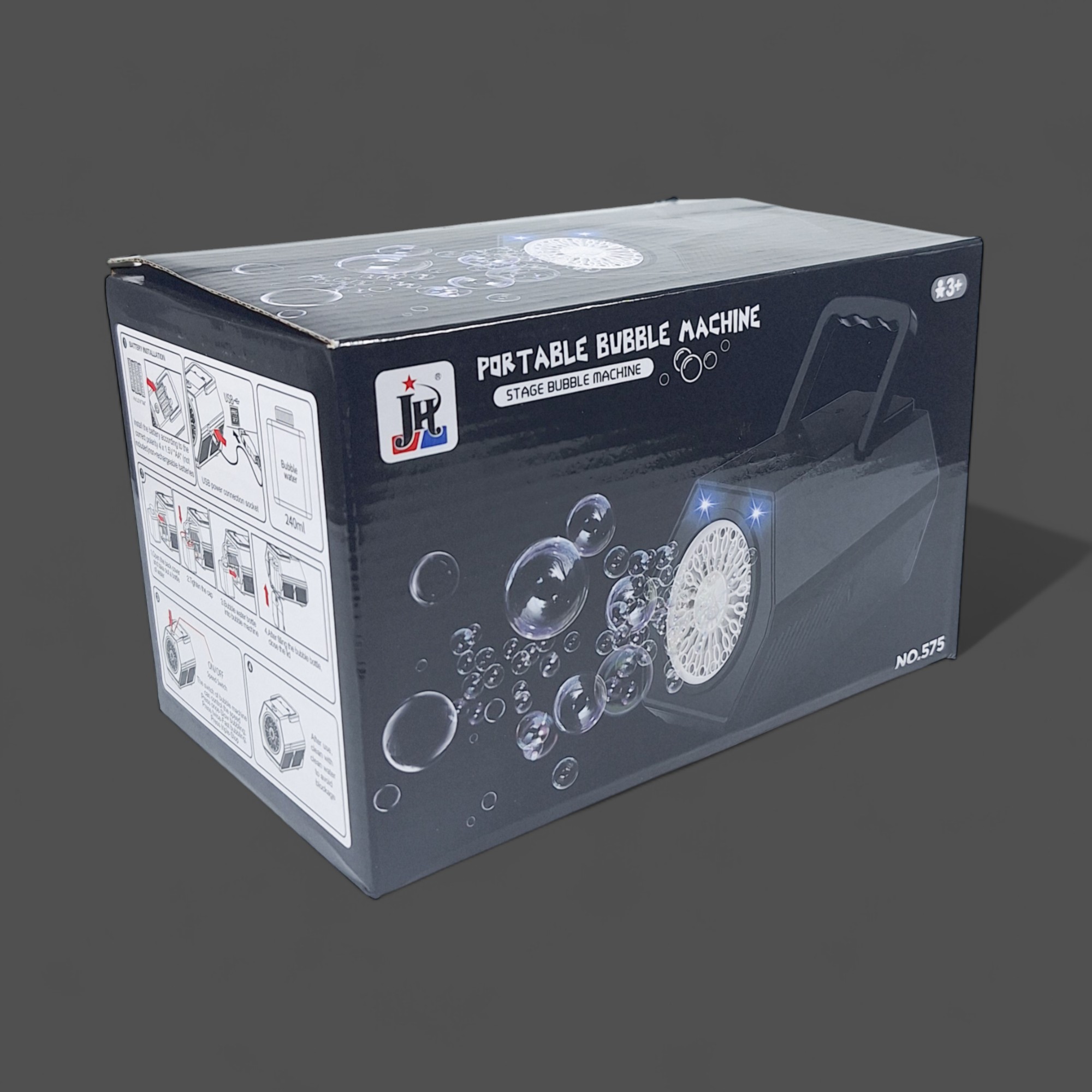 Gambar produk JH Mesin Pembuat Gelembung Mini Automatic Stage Bubble Machine 5V - 575