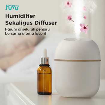Gambar produk Taffware HUMI Air Humidifier Mini Car Ultrasonic Diffuser LED 220ml - JS04