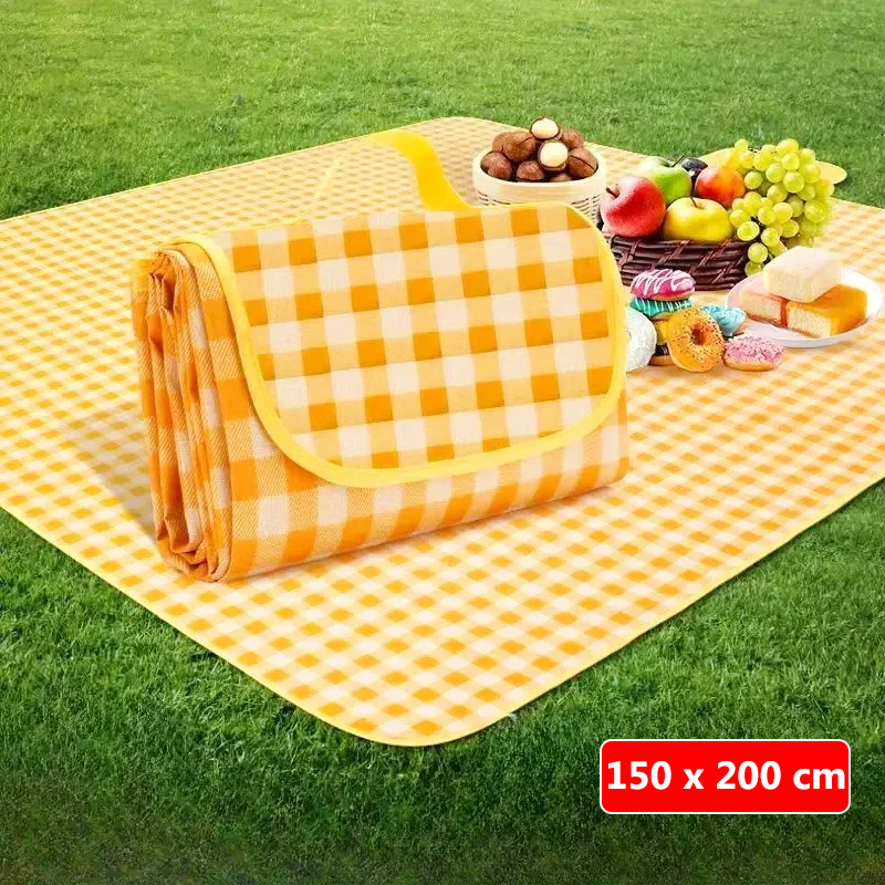Gambar produk PIKMET Tikar Lipat Matras Camping Piknik Grid Waterproof 150x200cm - PK200