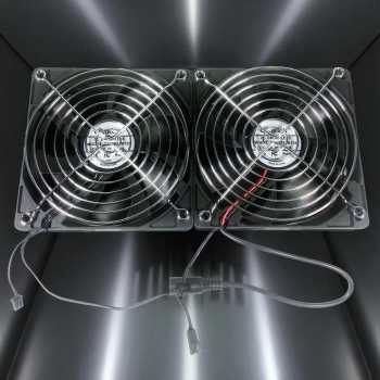 CIXIKEJI Cooling Fan Chassis Cabinet 2700RPM 100-240V EU with Knob - CV12025B12H
