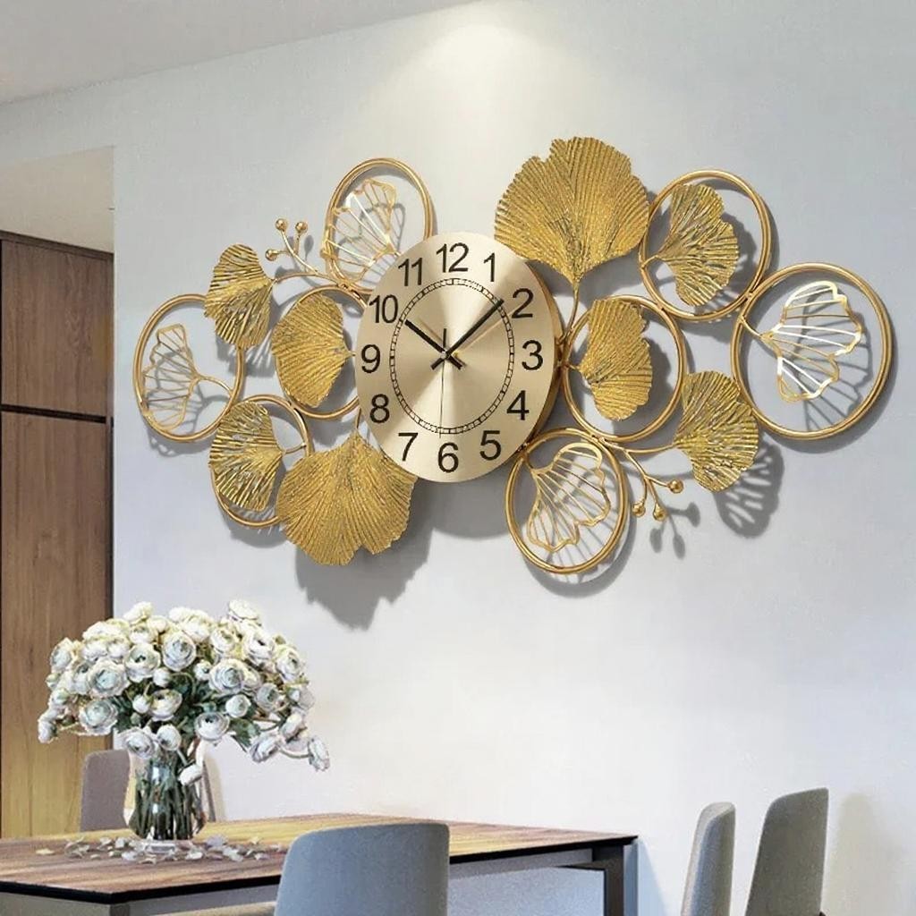 Gambar produk TaffHOME Jam Dinding Dekorasi Quartz Luxury European Style 40x90cm - 2283