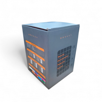 Gambar produk NINNE Stop Kontak Power Socket Strip Tower Colokan Listrik 2500W 2 Susun 8 Soket - NN812
