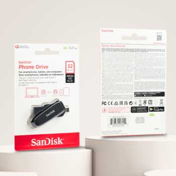 Gambar produk SanDisk Dual-Interface Phone Drive Android USB Type C 3.2 Gen 1 32GB - SDDDC6