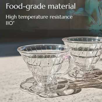 Gambar produk One Two Cups Filter Penyaring Kopi V60 Flower Cone Coffee Dripper - BC105