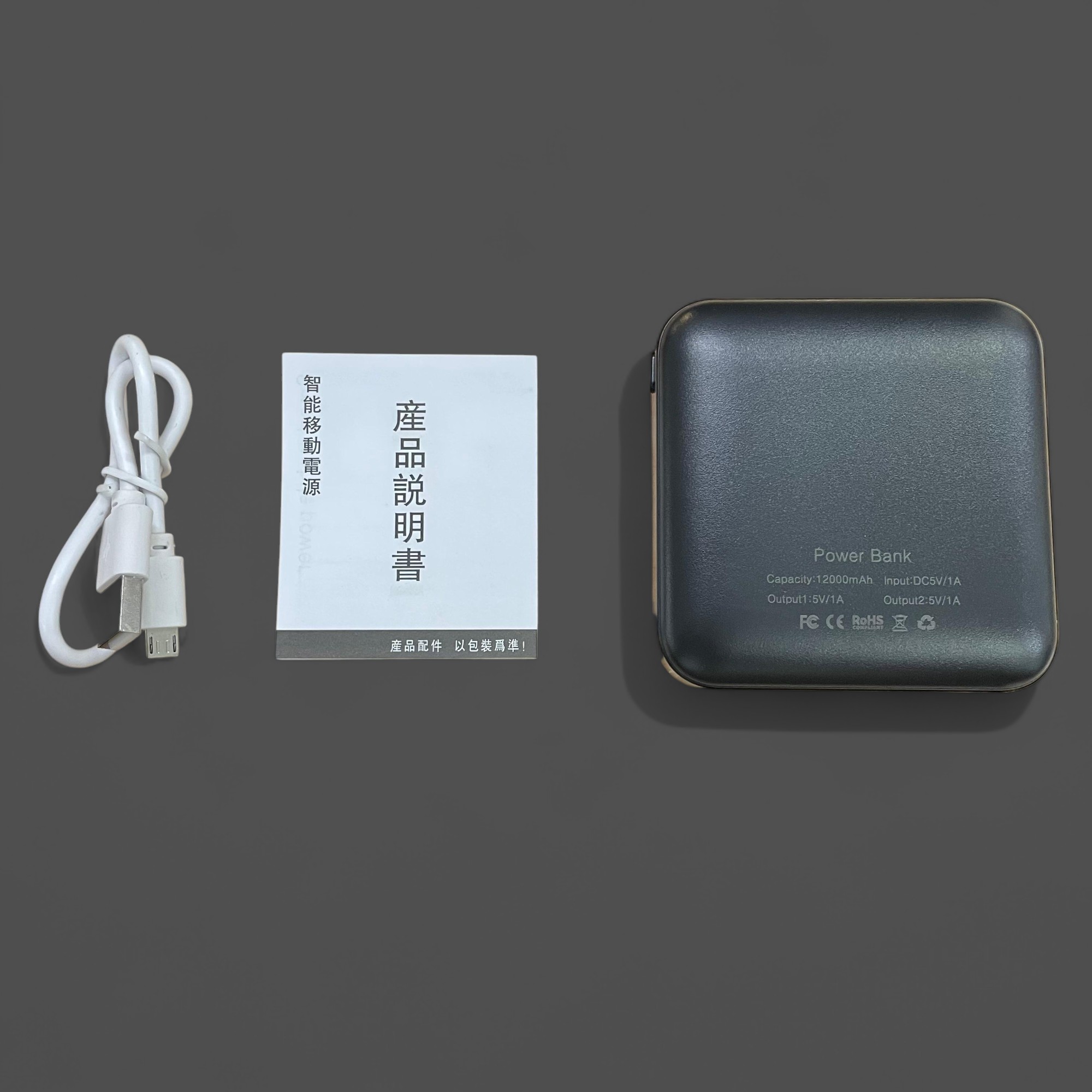 Gambar produk ALLPOWERS Power Bank 12000mAh Mini LED Display Dual Port USB - S3000B