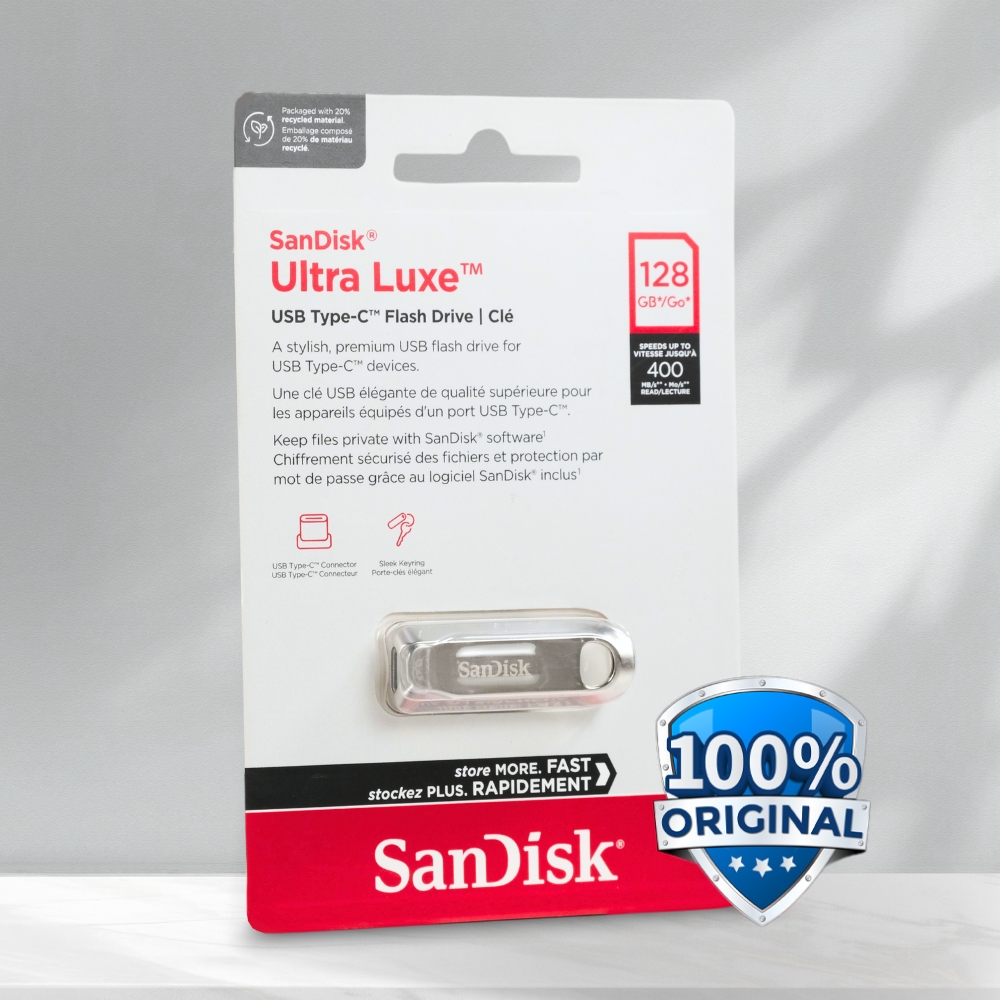 Gambar produk SanDisk Ultra Luxe Flashdisk USB Type C 3.2 Gen 1 128GB - SDCZ75