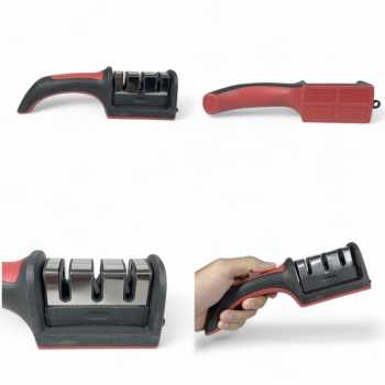 Gambar produk KNIFEZER HAO CHU KANG Pengasah Pisau Dapur Knife Sharpener 3 Slot - RS-168