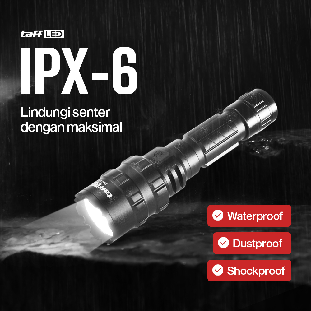 Gambar produk TaffLED Senter LED Torch Hunting Cree XM-L L2 6500 Lumens - 701