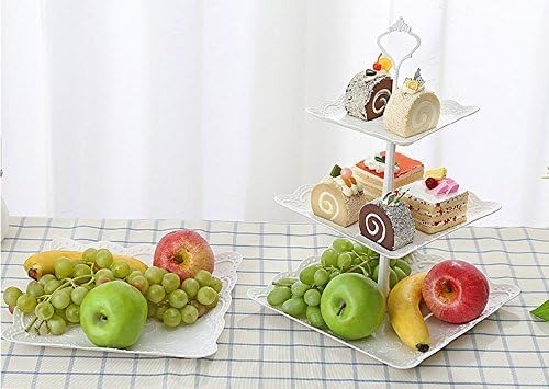 Gambar produk AXOP Rak Kue Susun 3 Tingkat Dessert Cake Rack Table Layer Square - A-13