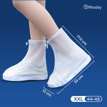 Gambar produk Rhodey Jas Hujan Sepatu Anti Air Shoes Cover PVC with Zipper XXL 44-45 - FV031