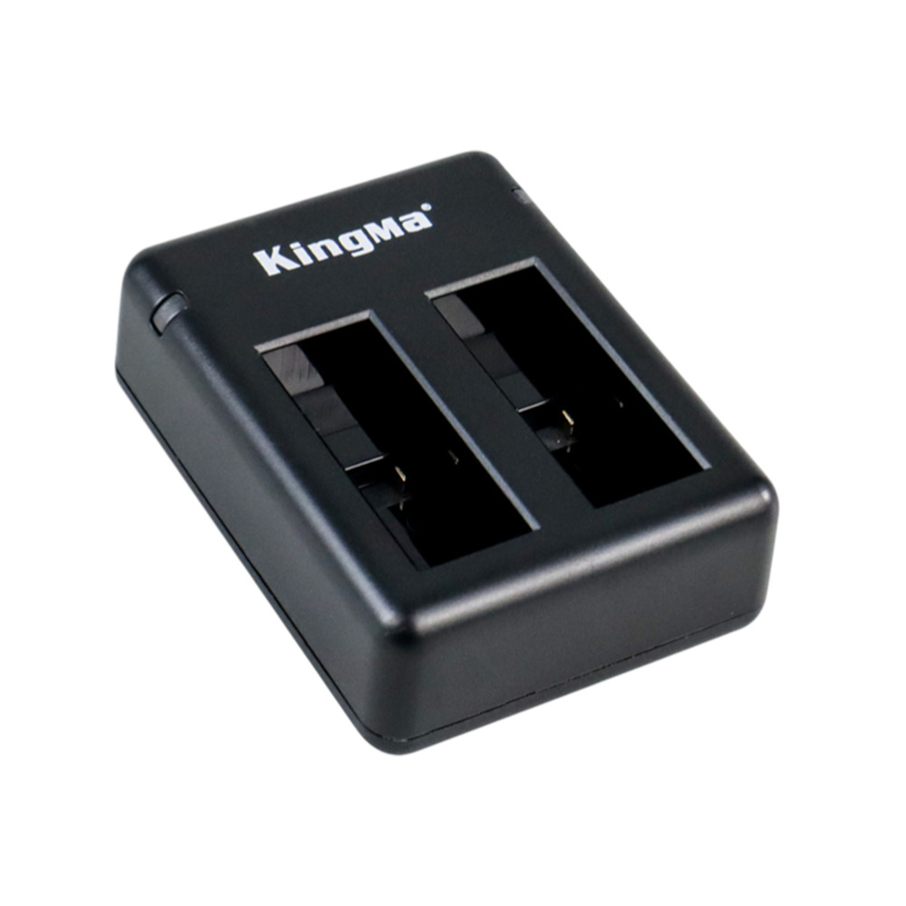 Gambar produk KingMa Charger Baterai Micro USB Type C 2 Slot for GoPro Hero 5 - BM042