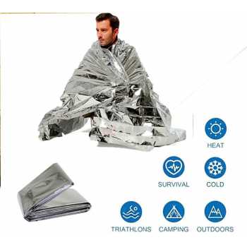 Gambar produk TaffSPORT Selimut Darurat Emergency Blanket Thermal 130x210cm - SL03-001