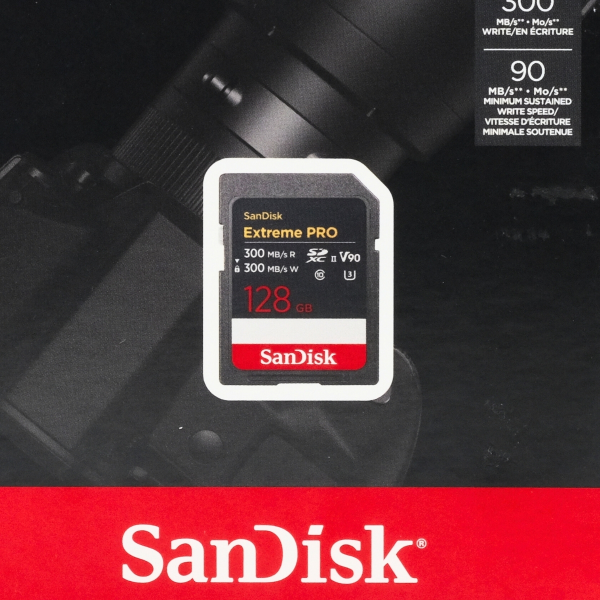 Gambar produk SanDisk Extreme Pro SDXC UHS-II Card U3 Class 10 300MB/s 128GB - SDSDXDM