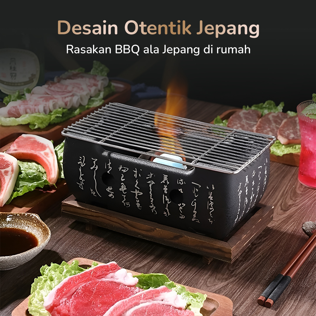 Gambar produk Aihogard Alat Panggang Arang Portable BBQ Japanese Grill Stove - H02