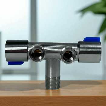 Gambar produk WASHON Keran Air Faucet 2in1 Water Mop Pool Handheld Stainless Steel - A1