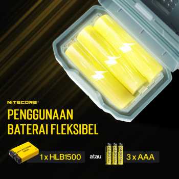 Gambar produk NITECORE Senter Kepala Headlamp LED MCT UHE 3in1 Color IP68 600 Lumens - HA23 UHE