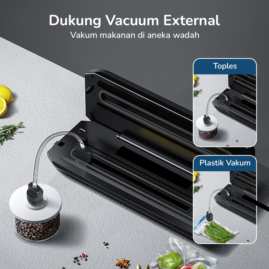 Gambar produk Alat Vakum Makanan Vacuum Sealer Packaging Machine with Bag - HP-9008