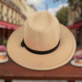 Gambar produk JIANGXIHUITIAN Topi Fedora Panama Laken Hat Jazz Classic Vintage - FS-219