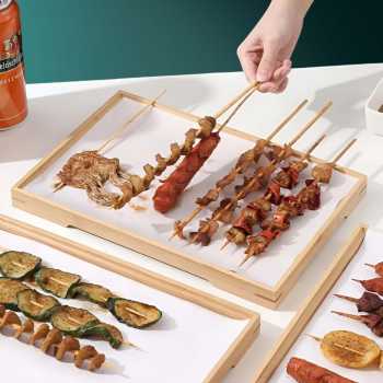Gambar produk NLSLASI Tatakan Nampan Gelas Cangkir Teh Chinese Bamboo Tea Tray - NL30