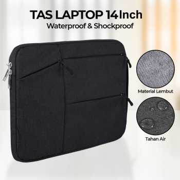 DEALCASE Tas Laptop Sleeve Case Hand Bag Waterproof Shockproof - M1