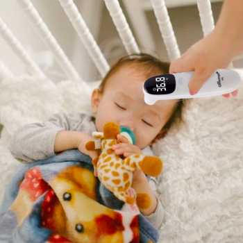 Gambar produk TaffOmicron Termometer Suhu Badan Digital Thermogun Infrared Memory - F02