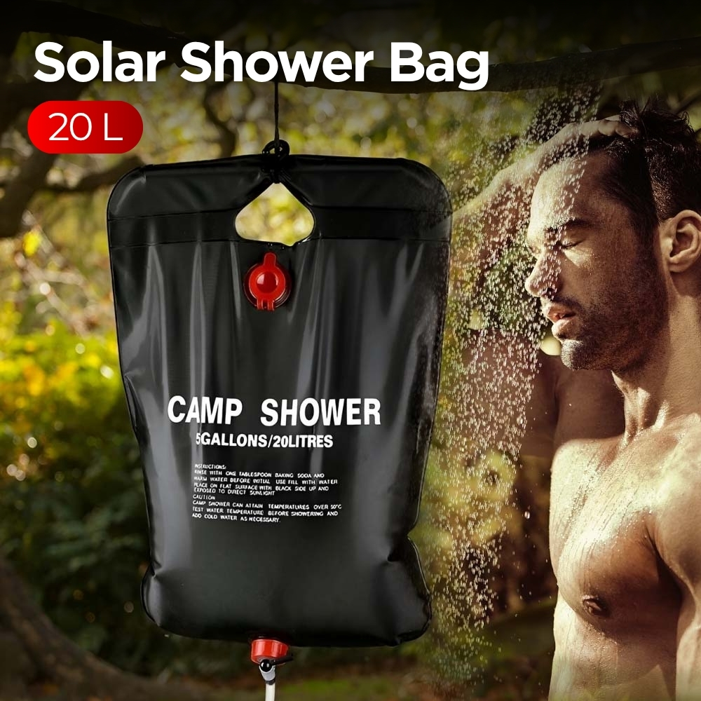 Gambar produk Kantong Air Mandi Portable Camping Outdoor Shower Bag 20L - YYEDC