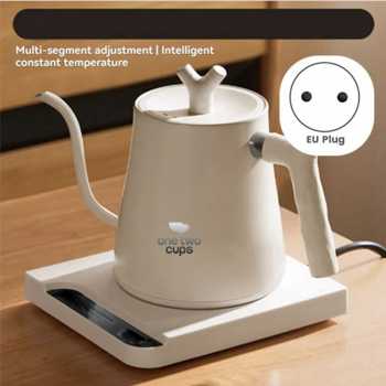 Gambar produk One Two Cups Teko Listrik Kopi Pemanas Air Leher Angsa 1000W 1L - HR-462