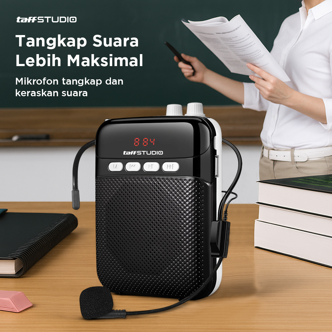 Gambar produk TaffSTUDIO Speaker Pinggang Bluetooth Voice Amplifier Wired 8W - S26