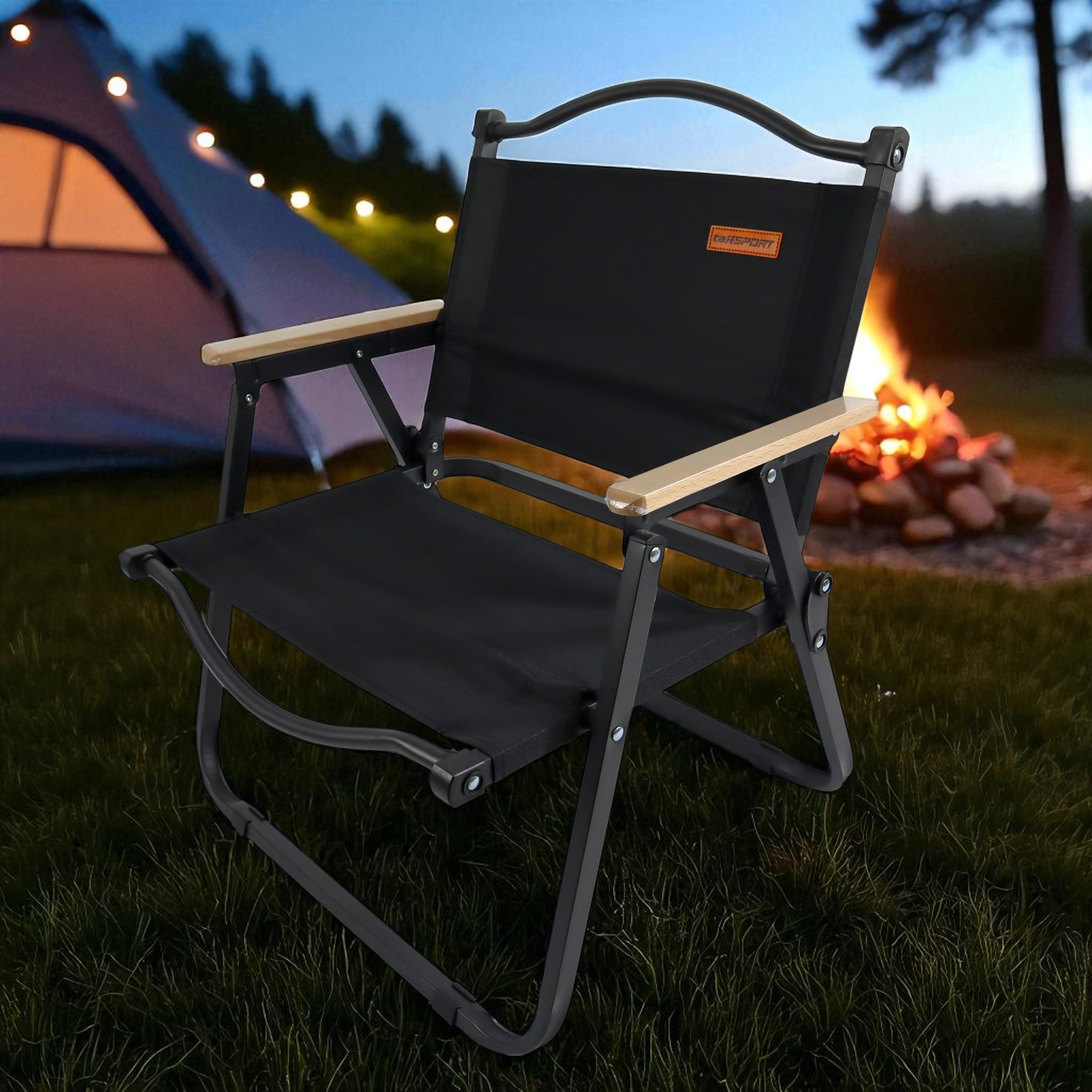 Gambar produk TaffSPORT Kursi Lipat Outdoor Camping Portable Foldable Oxford 600D L - YH6