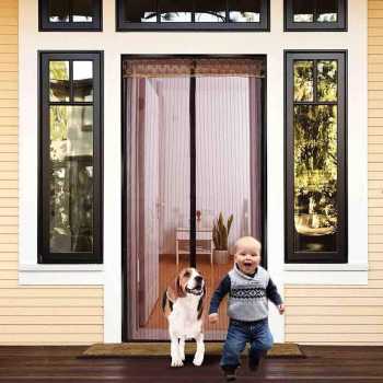 Gambar produk TaffHOME Tirai Pintu Anti Nyamuk Kelambu Magnetic Door 100x210cm - CNY-121