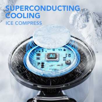Gambar produk OSBORN Kipas Mini Portable Handheld Fan Ice Compress 3000mAh - O-65