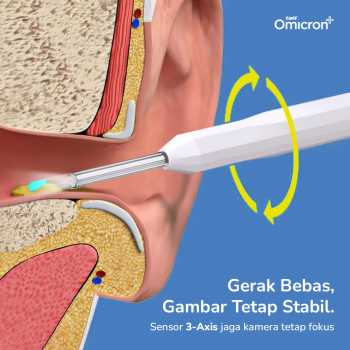 Gambar produk TaffOmicron Kamera Endoskopi Pembersih Telinga Endoscope HD WiFi - NE6