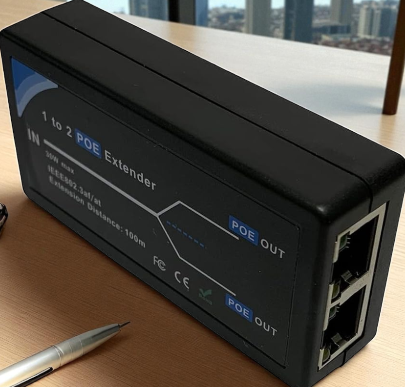 Gambar produk HKBTM POE Extender 2 Port Output LAN Cables 100Mbps 100M - HK453