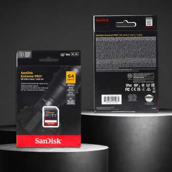 Gambar produk SanDisk Extreme Pro SDXC UHS-II Card U3 Class 10 300MB/s 64GB - SDSDXDM