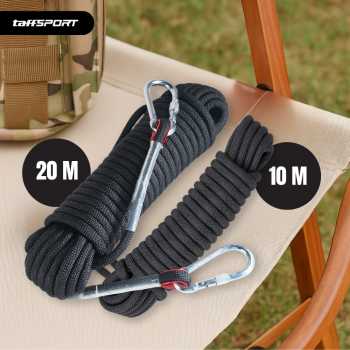 Gambar produk TaffSPORT Tali Paracord Panjat Tebing Climbing Rope 10mm Steel Buckle 20M - P4