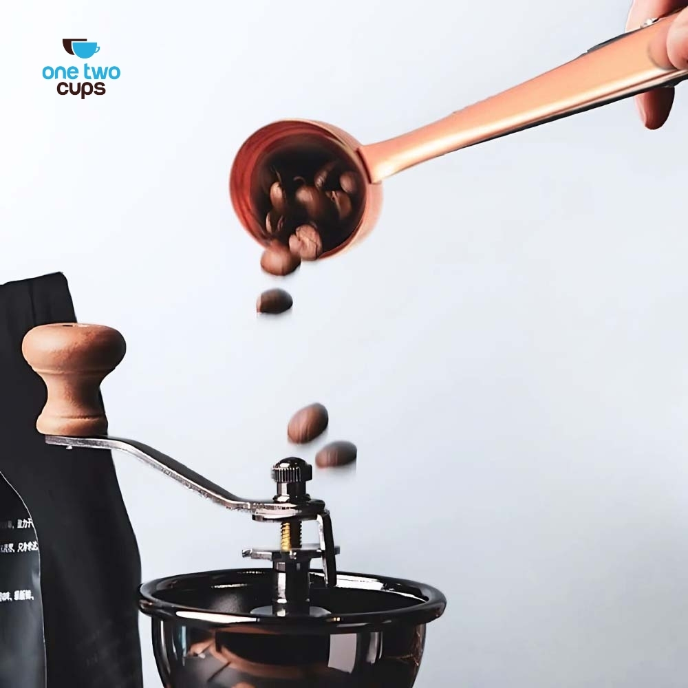 Gambar produk One Two Cups Sendok Takar Kopi Teh Measuring Spoon with Clip - G166