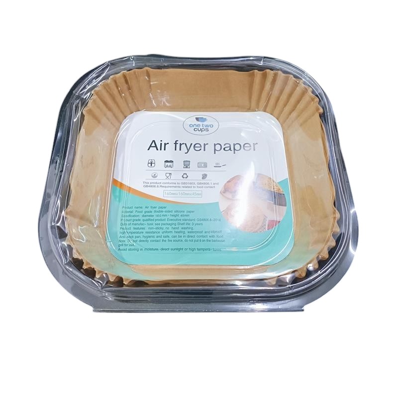Gambar produk One Two Cups Kertas Alas Air Fryer Paper Liner Non Stick 50 PCS 16cm - MJ5