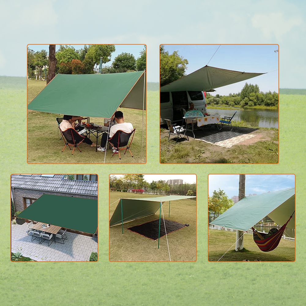 Gambar produk Flysheet Terpal Tenda Camping Waterproof Anti UV 3x3M - TL1