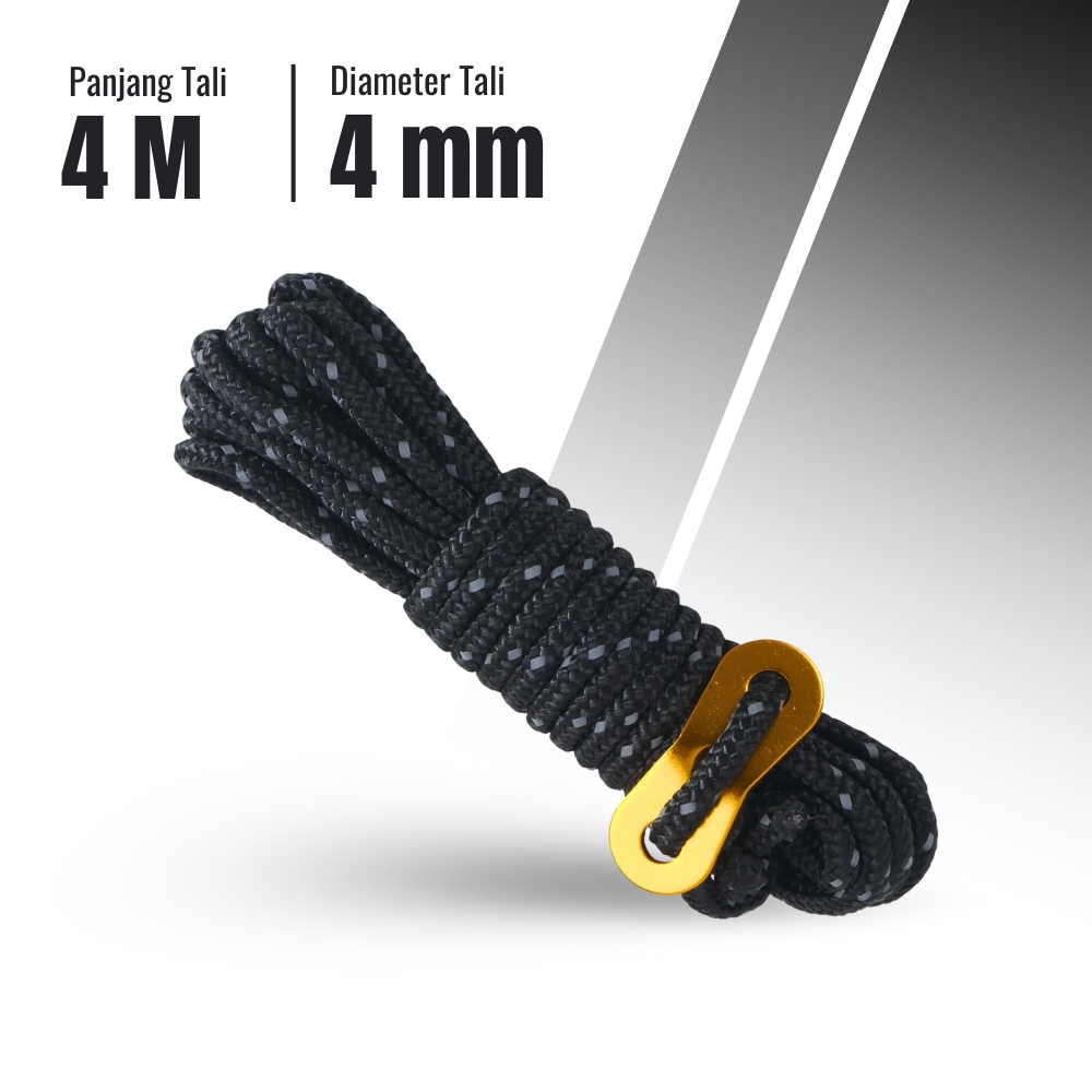 Gambar produk RayMING Tali Paracord Tali Tenda Climbing Rope 4M 4 Roll - RY1A