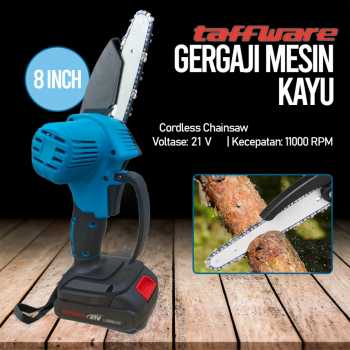 Taffware Gergaji Mesin Kayu Cordless Chainsaw Motor - D2605