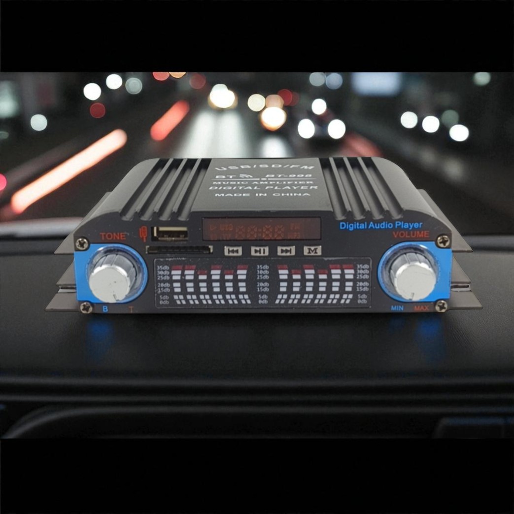 Gambar produk VODOOL Audio Amplifier HiFi Bluetooth 5.0 Stereo 4 Channel 1600W - BT-998