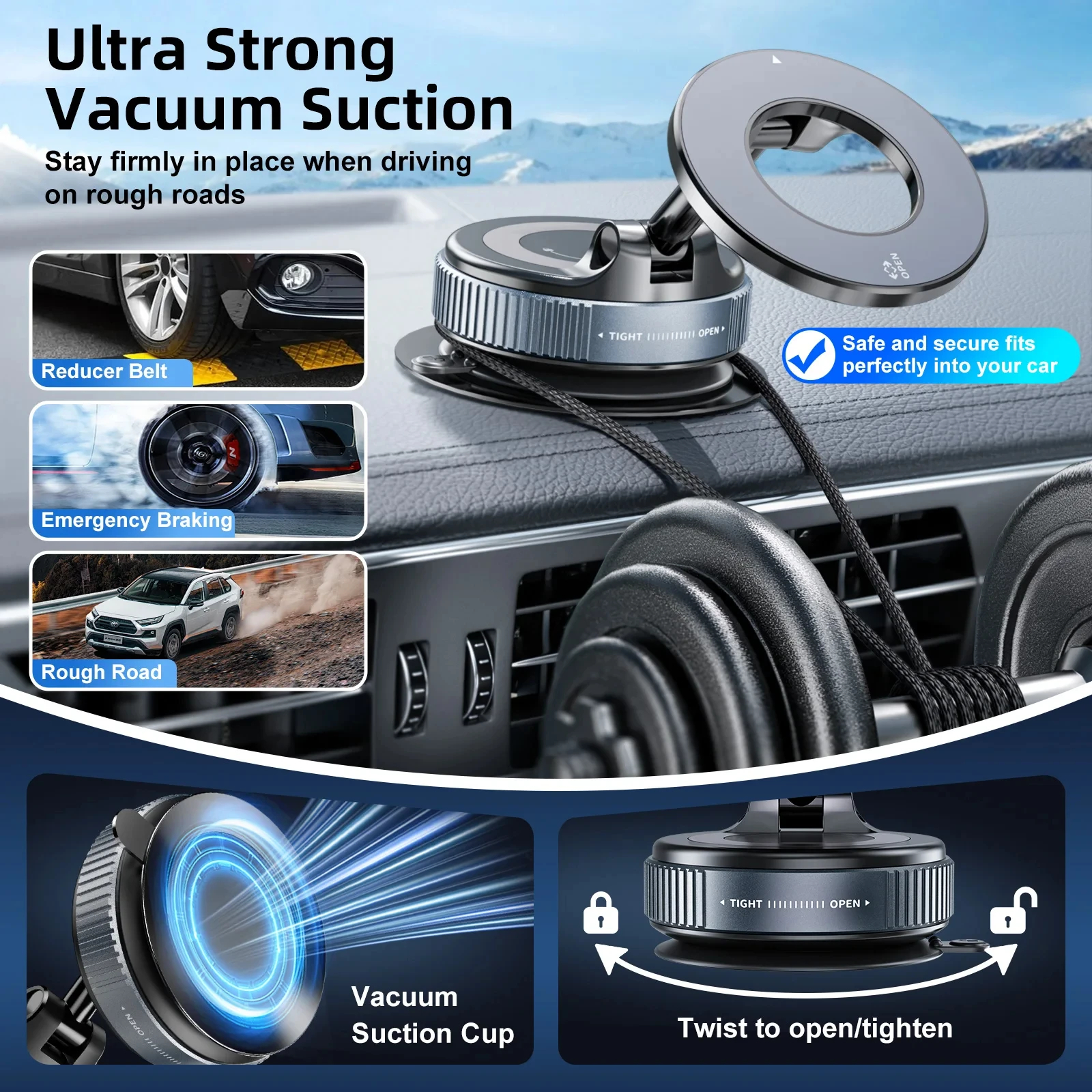 Gambar produk HOLDY Dudukan HP Mobil Dashboard Car Phone Holder Universal 360 Degree - HO201