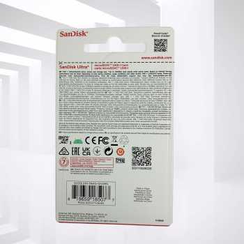 Gambar produk SanDisk Ultra microSDHC/SDXC UHS-I Class 10 100MB/s 64GB - SDSQUNR