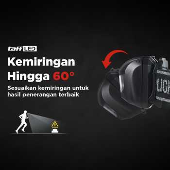 Gambar produk TaffLED Headlamp LED Multifunction Outdoor Lighting 3W - GD63