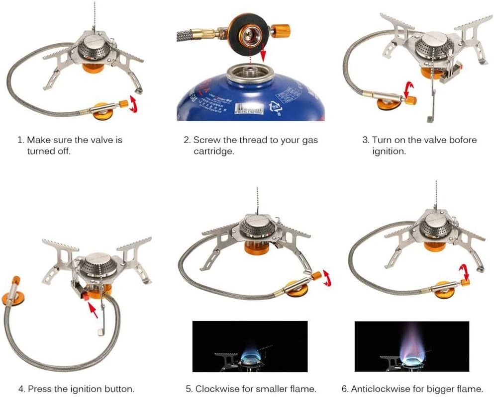 Gambar produk Kompor Gas Portable Lipat Outdoor Ultralight Camping Stove - AT6303
